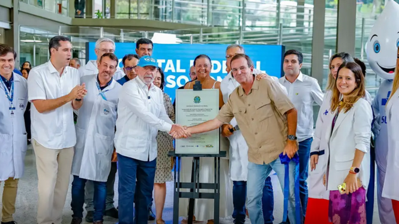 O presidente Luiz Inácio Lula da Silva visita o Hospital Federal Cardoso Fontes