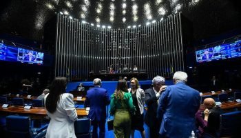 Sistema bicameral do Brasil: Câmara dos Deputados e Senado Federal — Foto: Carre