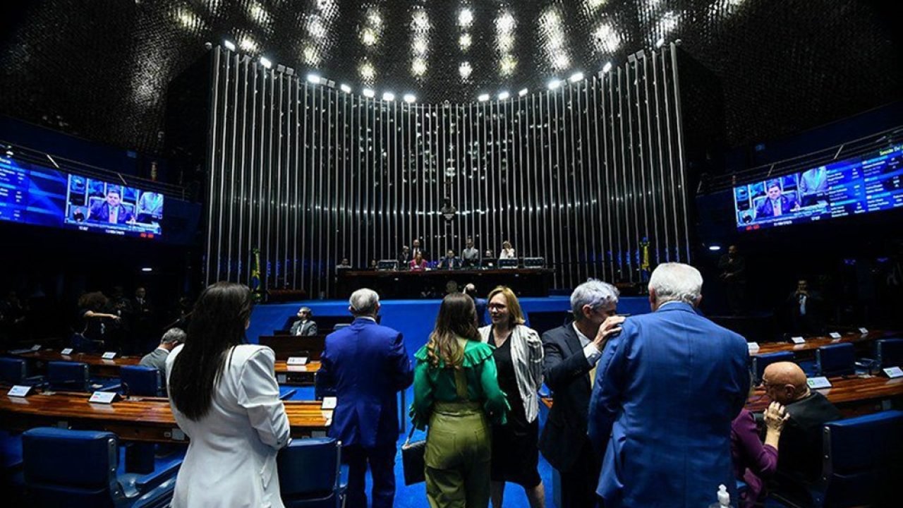 Sistema bicameral do Brasil: Câmara dos Deputados e Senado Federal — Foto: Carre