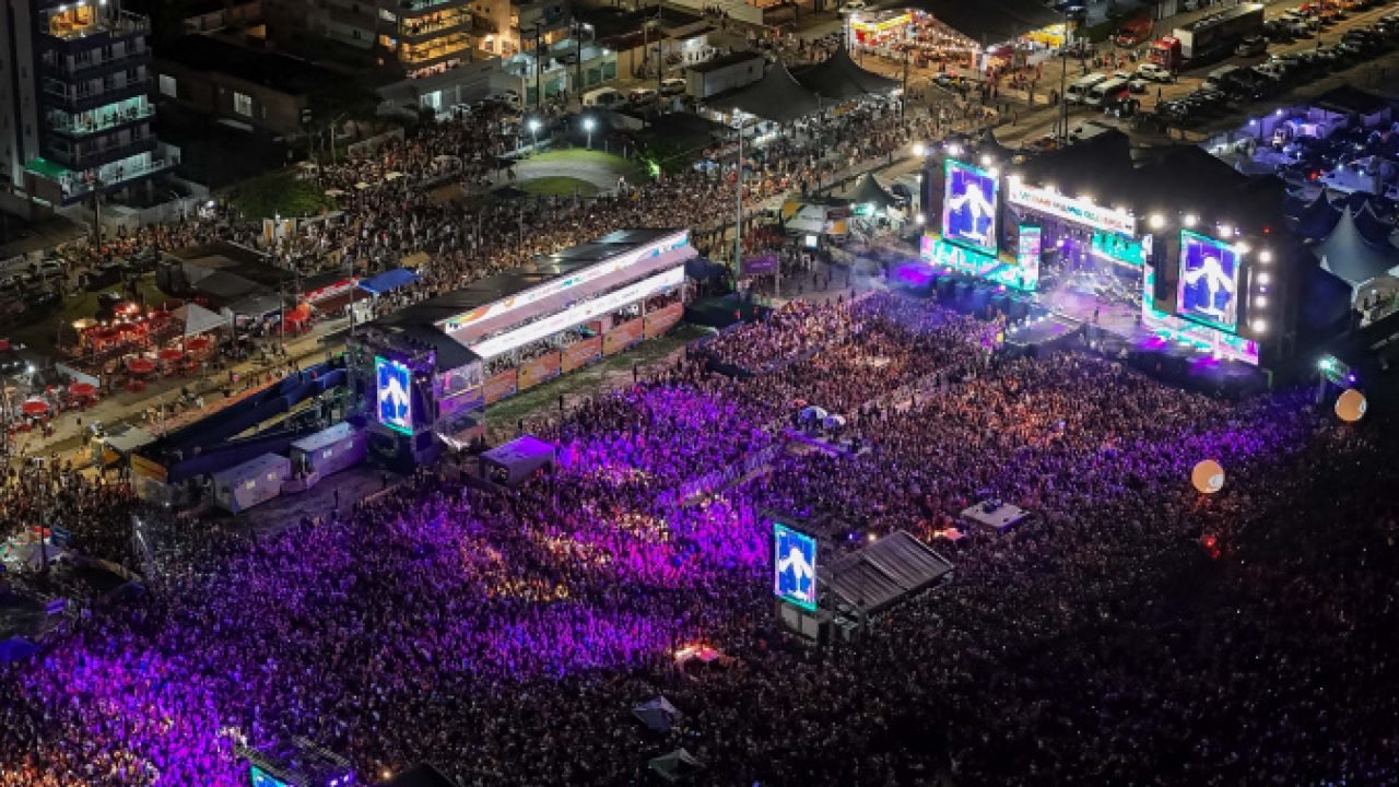 Show de Alok no Verão Maior Paraná — Foto: Governo do Paraná