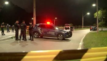 Local do confronto na noite de domingo (15) na BR-423, município de Araucária —