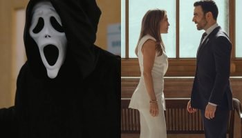 Montagem de imagens mostra os filmes Todo Mundo em Pânico e Paixão de Escritório