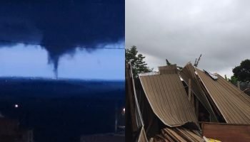 Tornado em Mercedes pode ter destruído construção no distrito de Arroio Guaçu —