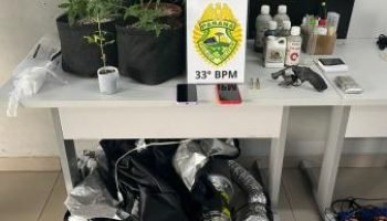 Apreensão de materiais relacionados ao tráfico de drogas. — Foto: Governo do Par