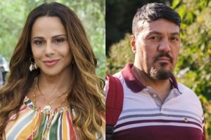 Foto: 1 de 1 viviane araujo e belo - Foto: Reprodução/TV Globo