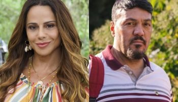 Foto: 1 de 1 viviane araujo e belo - Foto: Reprodução/TV Globo