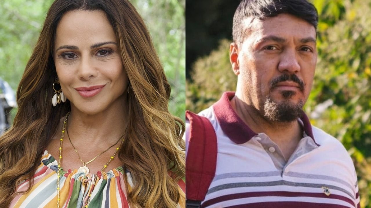 Foto: 1 de 1 viviane araujo e belo - Foto: Reprodução/TV Globo