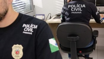 Imagens de suspeitos de roubo de motocicleta — Foto: Governo do Paraná