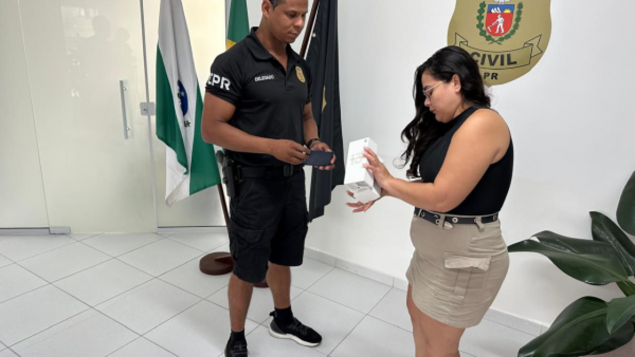Polícia Civil prende homem por receptação em Matinhos e devolve celular à vítima