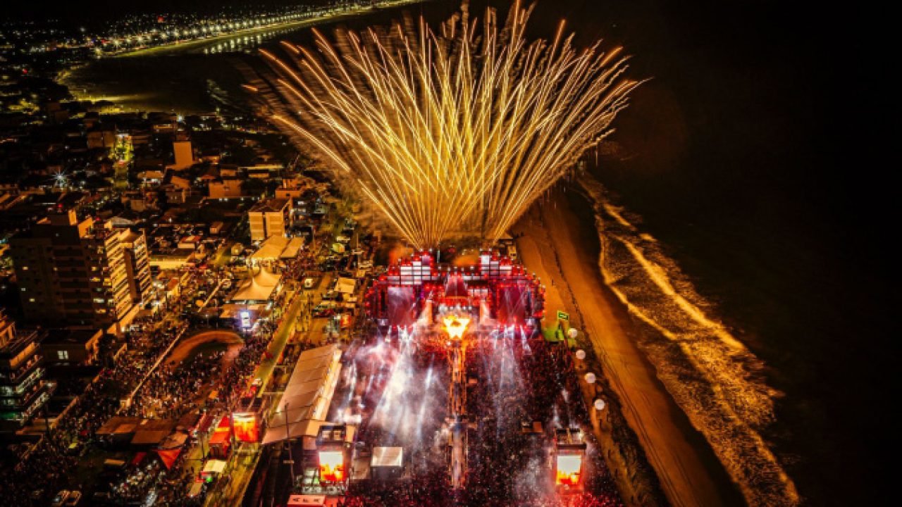 Show de Alok no Verão Maior Paraná — Foto: Governo do Paraná