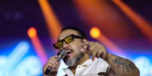 Belo e Jeito Moleque se apresentaram no Verão Maior Paraná — Foto: Governo do Pa