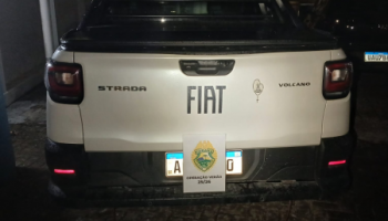 Veículo recuperado pela PMPR — Foto: Governo do Paraná