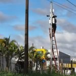 Instalação de câmeras do programa Olho Vivo em Londrina — Foto: Governo do Paran