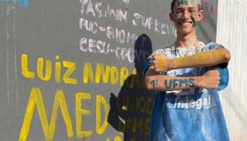 Luiz Fernando durante os estudos. — Foto: Governo do Paraná