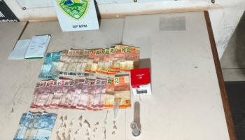 PMPR prende mulher por tráfico de drogas em Londrina — Foto: Governo do Paraná