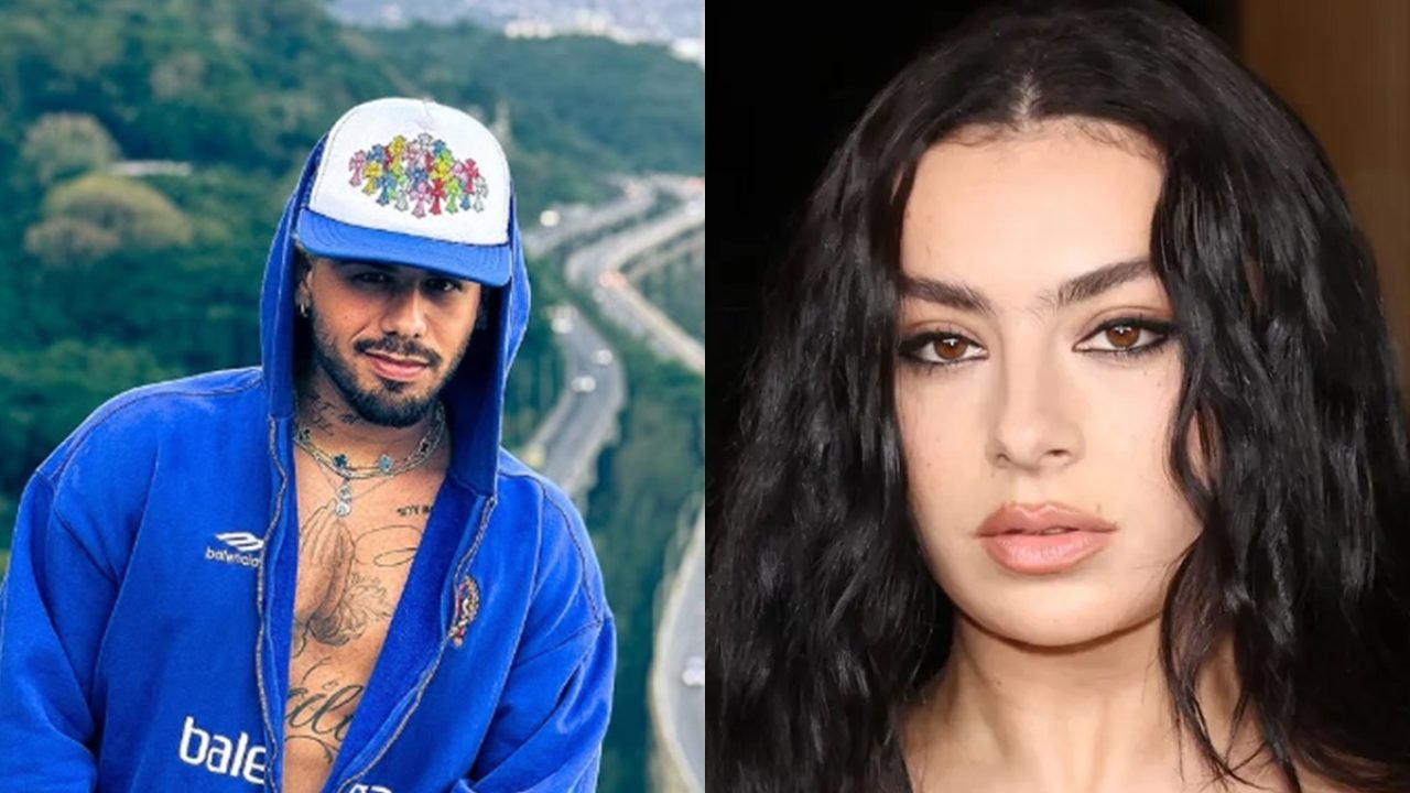 Montagem com as fotos de Zé Felipe e Charli XCX — Foto: 1 de 1 Montagem com as f