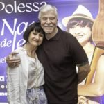 Zezé Polessa e Miguel Falabella no espetáculo em tributo a Nara Leão — Foto: 1 d